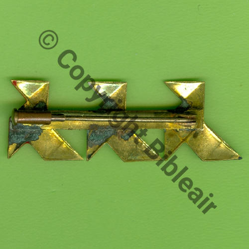 CROISIERE NOIRE AFRIQUE Gal VUILLEMIN... 3COCOTES Tricolore A PLAT sur barrette  SM  LAITON Eping Piston Dos lisse Src.Y.GENTY 12Eur01.25 